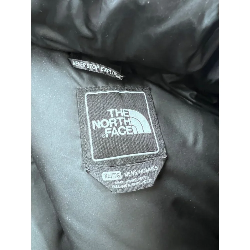The North Face Black 700 Down Insulated Puffer Vest XL Nuptse - Picture 3 of 13